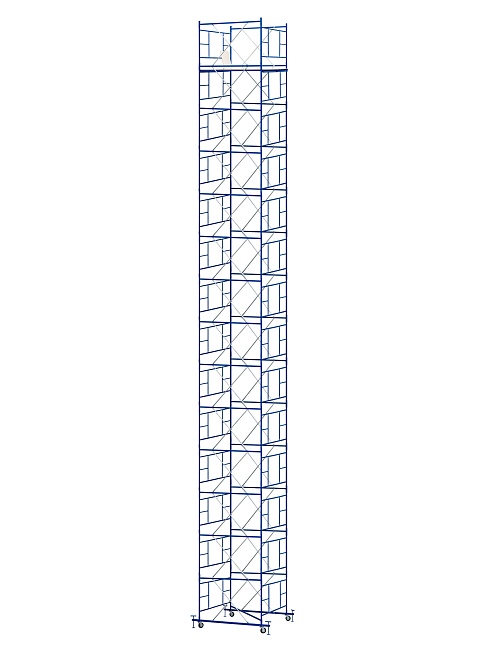 Вышка-тура Промышленник ВСП ПРОМ 2.0х2.0, 17.2 м фото 1