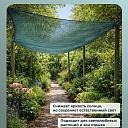 Сетка фасадная затеняющая  Промышленник зеленая 30-35% 2х50 м фото 2