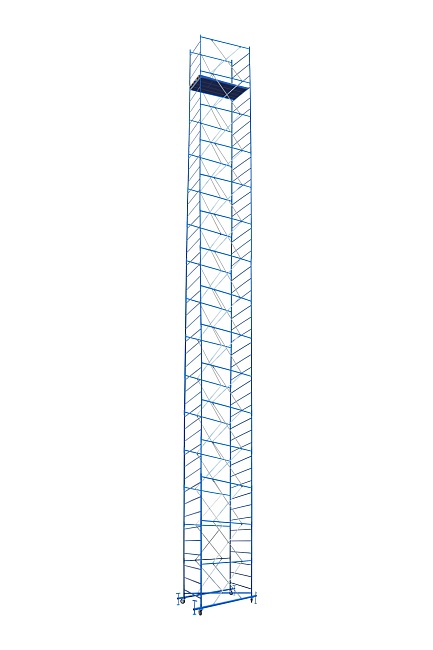 Вышка-тура Промышленник ВСП ПРОМ 1.2х2.0, 17.2 м фото 1