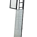 Настил перфорированный оцинкованный с люком и лестницей для строительных лесов 0,63х2,0 м фото 1