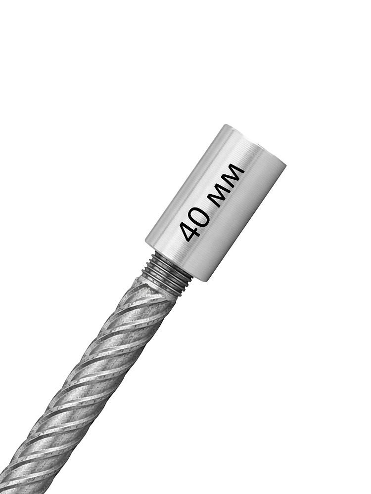 Муфта с цилиндрической резьбой для стыковки арматуры 40 мм фото 1